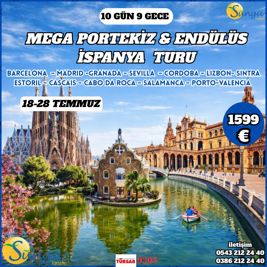 Mega Portekiz Ve Endülüs İspanya Turu