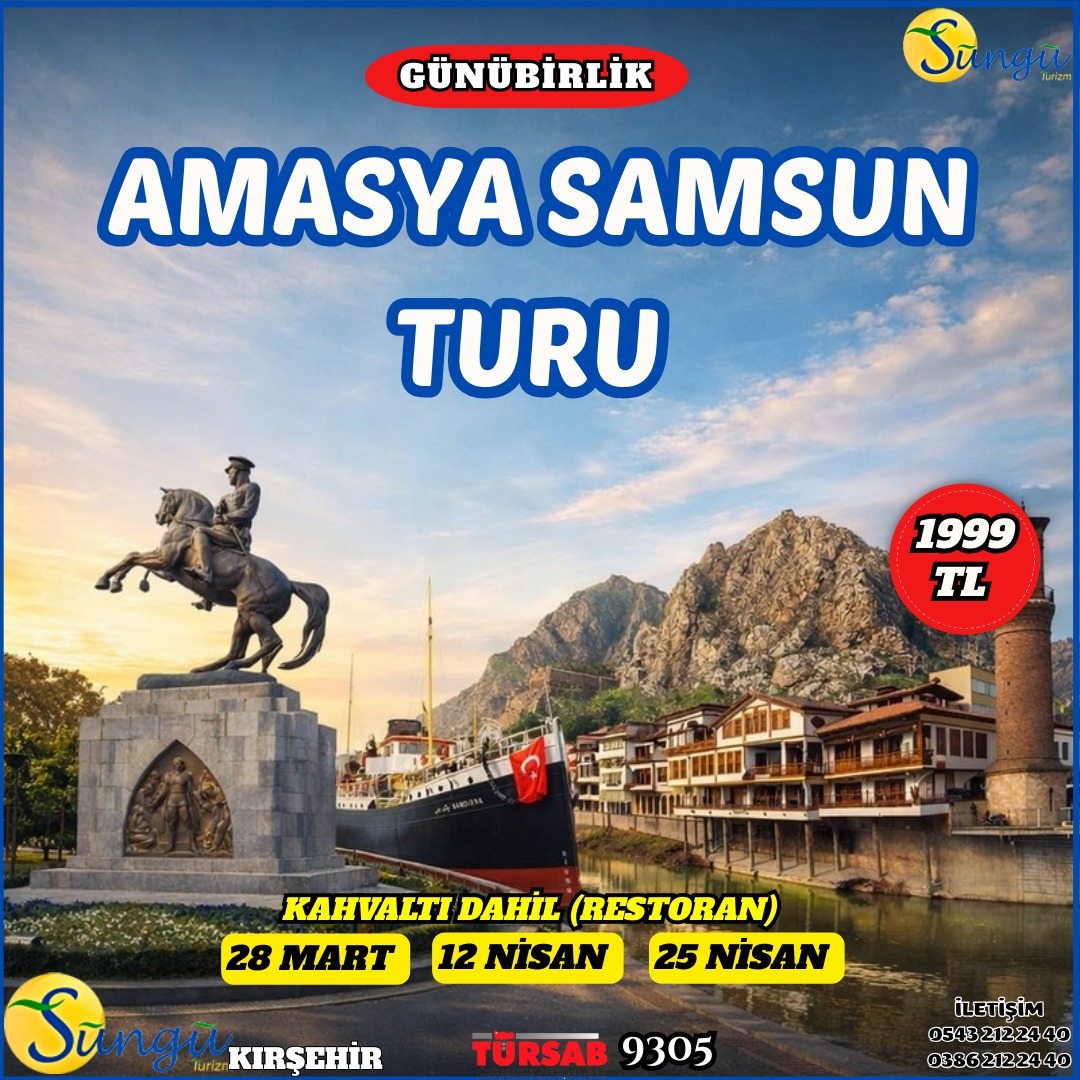 AMASYA SAMSUN TURU